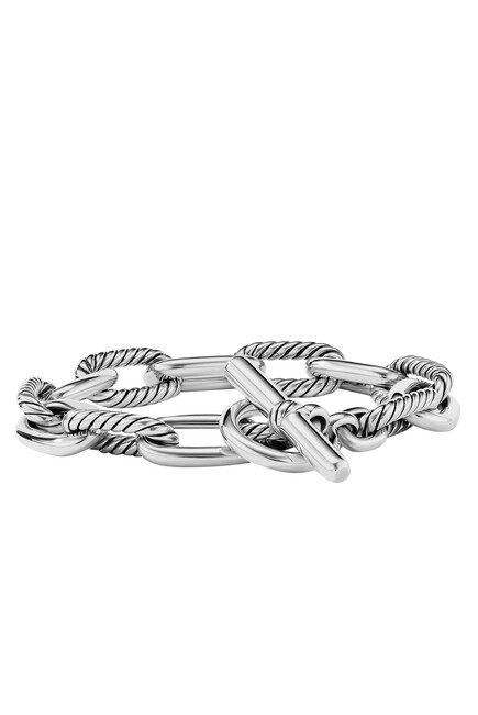 Madison Sterling SIlver Toggle Chain Bracelet